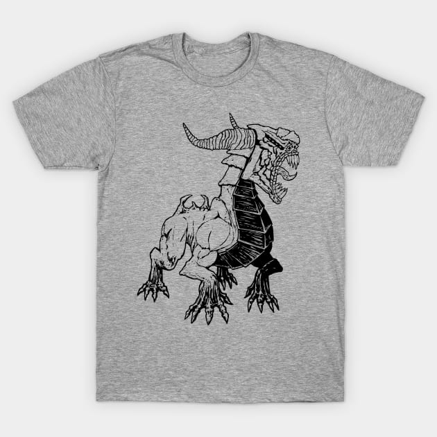 Hound of Tindalos (black line) T-Shirt by JHillos